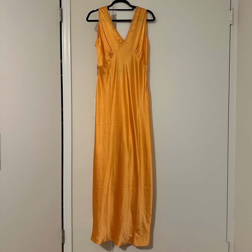 American Vintage Orange Midi Slip Dress - Sold Out on ASOS